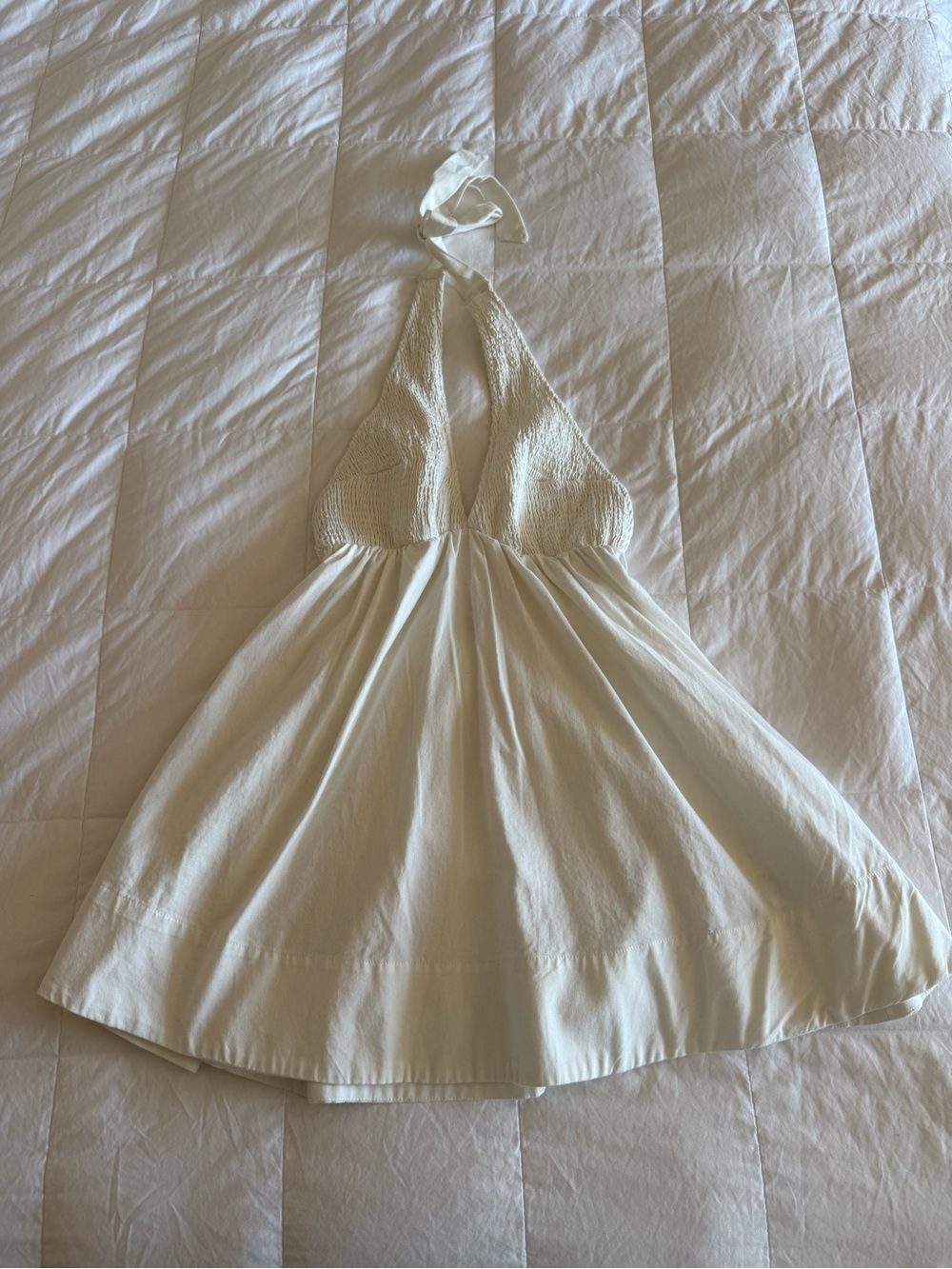 BDG Women’s Cream Halter Summer Dress